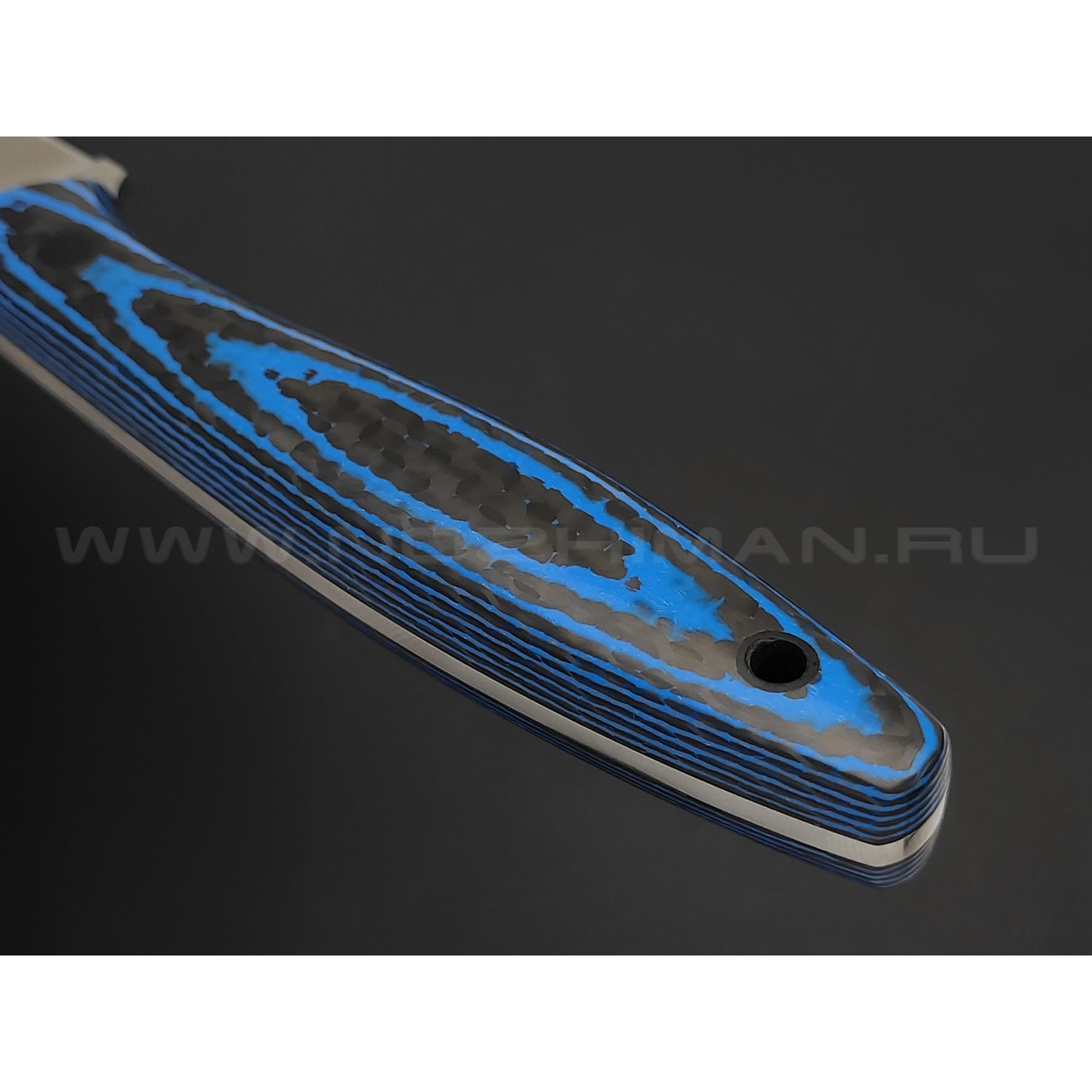 Апус нож Paring сталь M390, рукоять хаотичный карбон