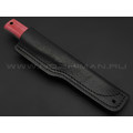 Нож Burlax Fin-Standard BX0014 сталь Aus10Co, рукоять бордовая микарта