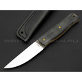 Нож Burlax Fin-Standard BX0017 сталь Aus10Co, рукоять серо-желтая микарта