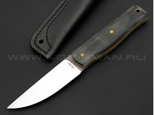 Нож Burlax Fin-Standard BX0017 сталь Aus10Co, рукоять серо-желтая микарта