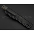 Нож Burlax Fin-Standard BX0017 сталь Aus10Co, рукоять серо-желтая микарта