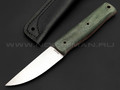 Нож Burlax Fin-Standard BX0020 сталь Aus10Co, рукоять зеленая микарта