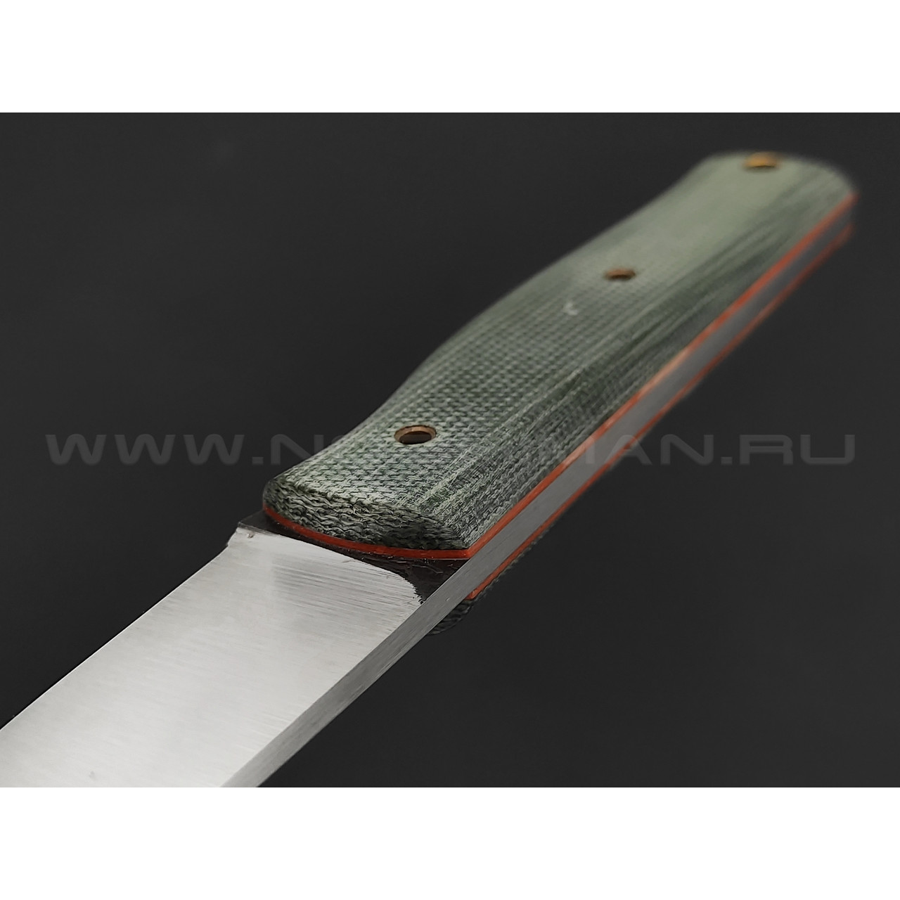 Нож Burlax Fin-Standard BX0020 сталь Aus10Co, рукоять зеленая микарта