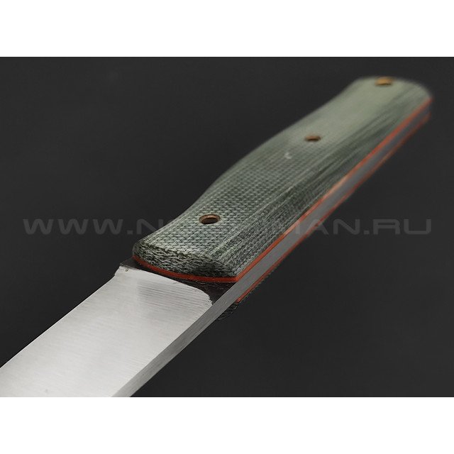 Нож Burlax Fin-Standard BX0020 сталь Aus10Co, рукоять зеленая микарта