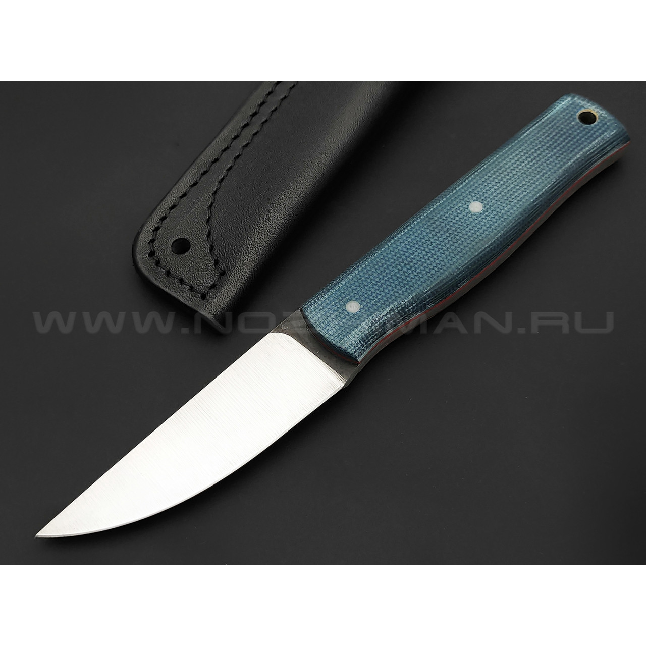Нож Burlax Fin-Standard BX0021 сталь Aus10Co, рукоять синяя микарта