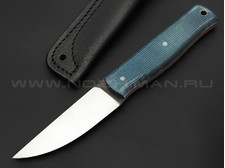 Нож Burlax Fin-Standard BX0021 сталь Aus10Co, рукоять синяя микарта