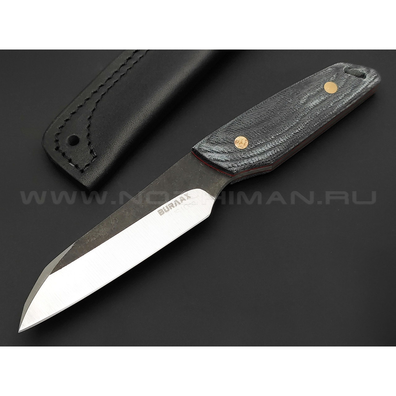Нож Burlax Wharn 2.0 BX0028 сталь Aus10Co, рукоять микарта jeans