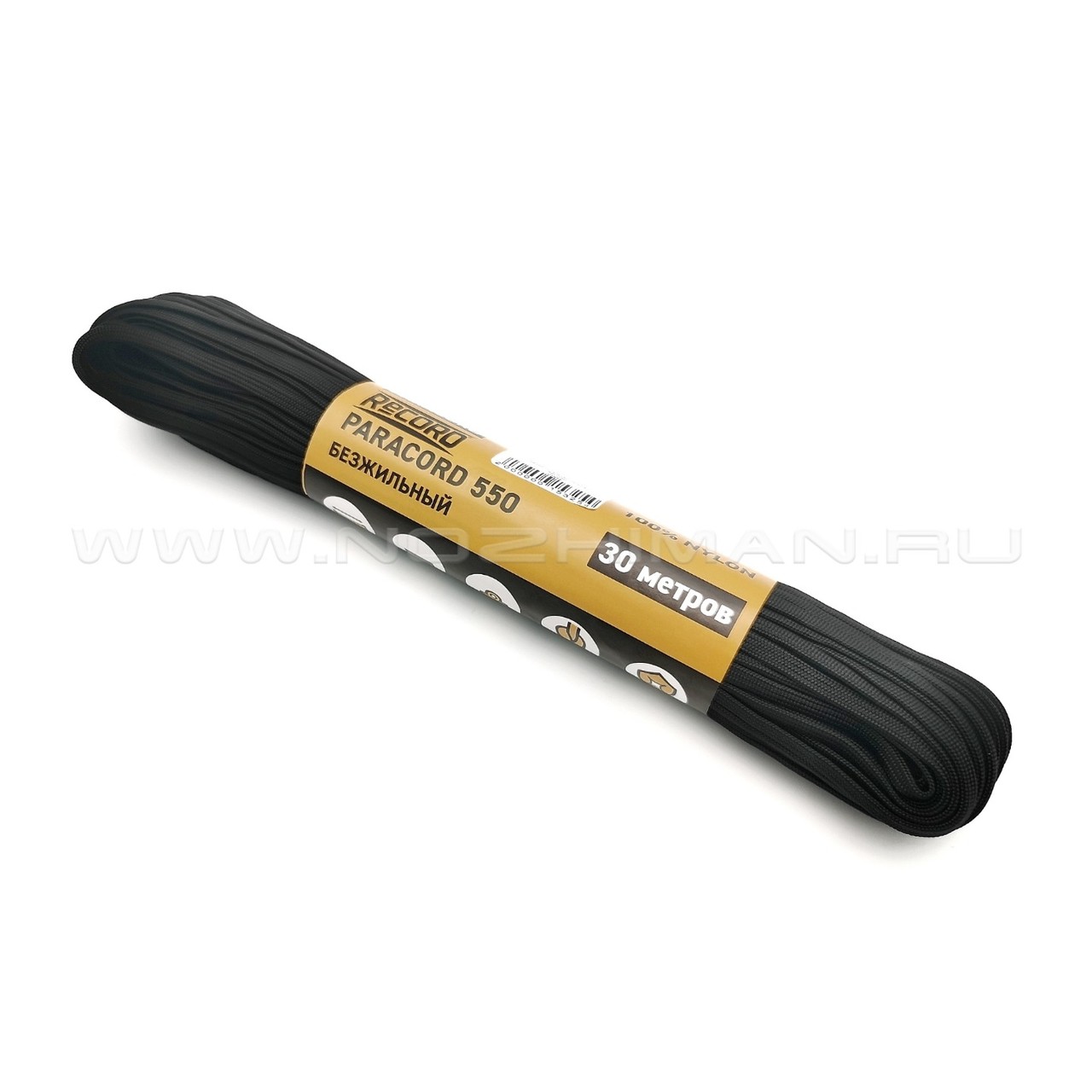 CORD Paracord Coreless Black безжильный