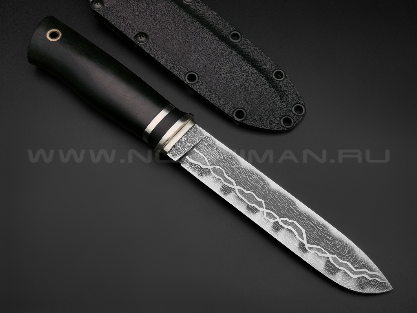 Волчий Век нож Гроза Custom сталь PGK WA, рукоять G10, нейзильбер, пин