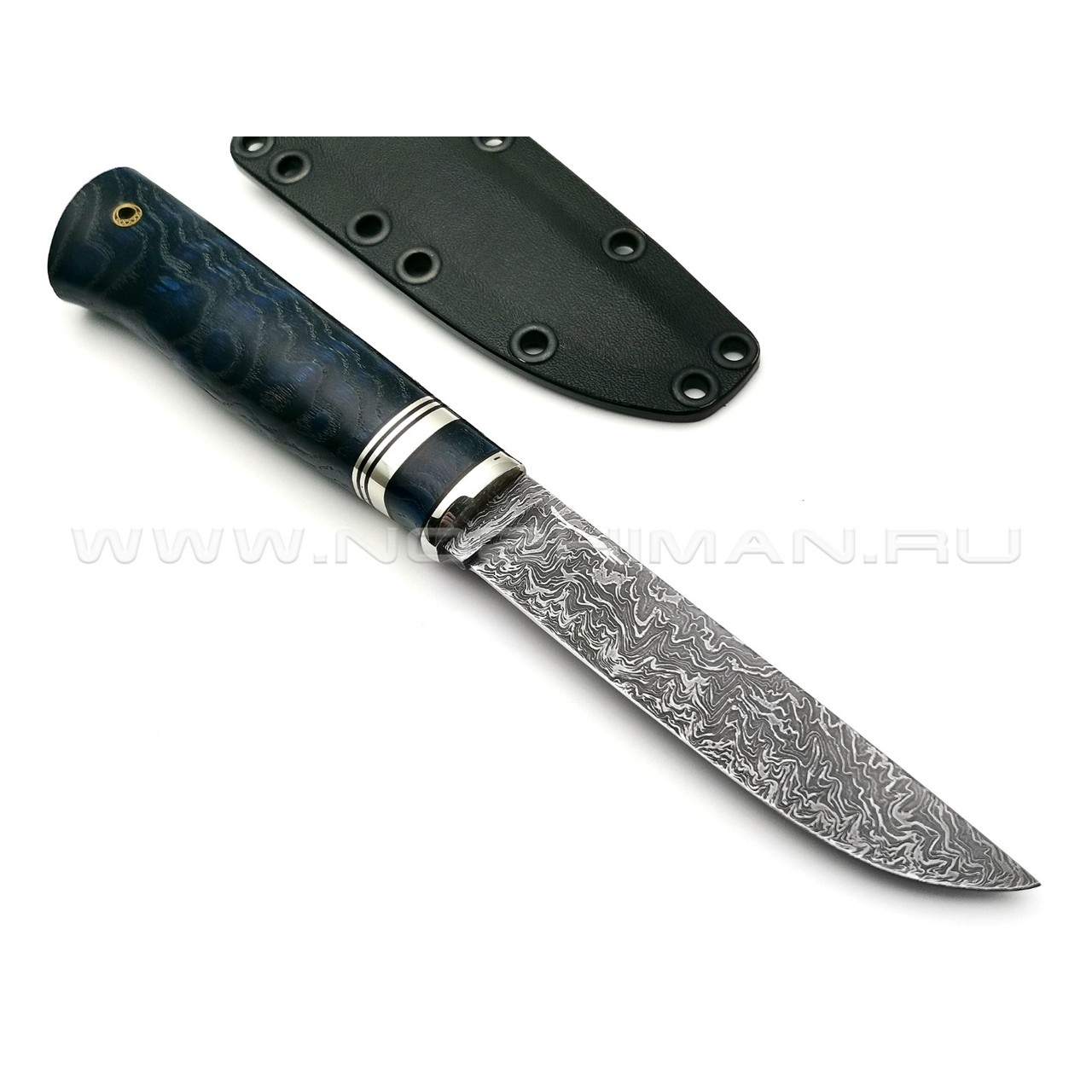 Волчий Век нож Слон Custom сталь CPM REX 121 WA, рукоять стабилизированное дерево, нейзильбер