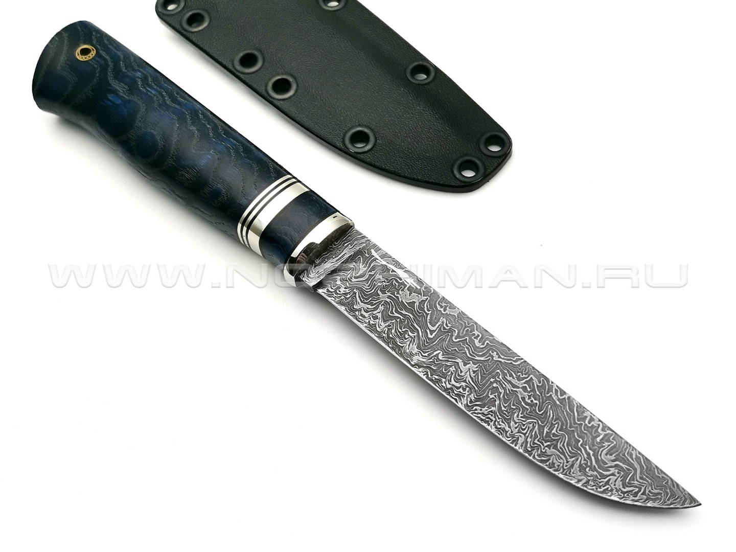 Волчий Век нож Слон Custom сталь CPM REX 121 WA, рукоять стабилизированное дерево, нейзильбер