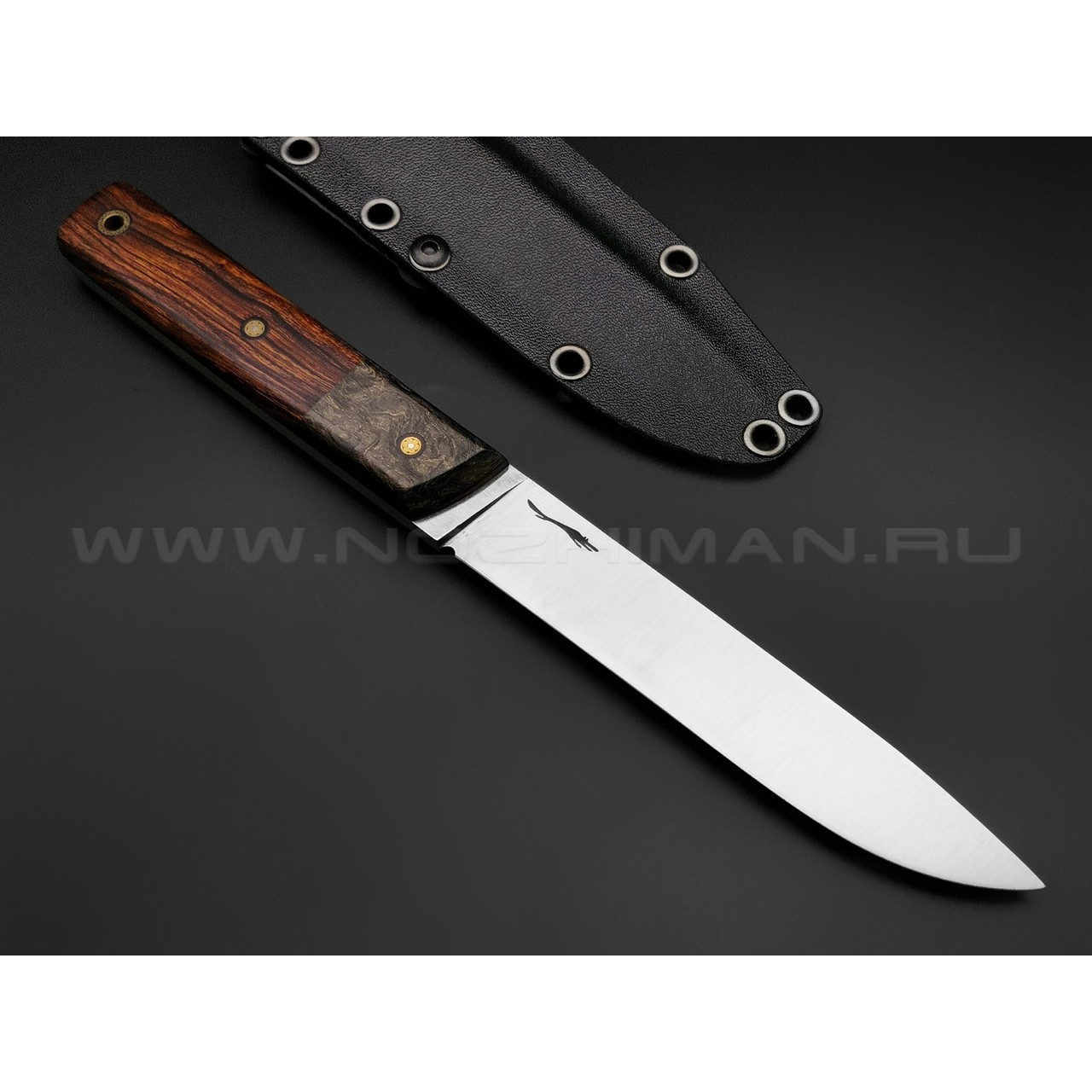 Волчий Век нож Слон Custom сталь CPM S125V WA, рукоять дерево айронвуд, карбон