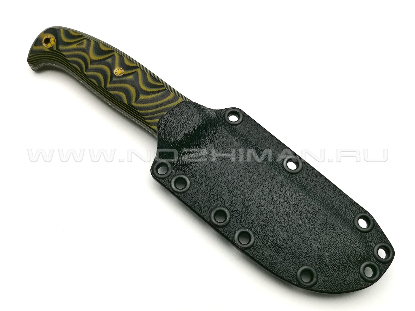 Волчий Век нож Камрад Custom сталь Niolox WA, рукоять G10 black & yellow