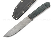 Apus Knives нож Raider сталь K110 stonewash, рукоять G10 hunter & black