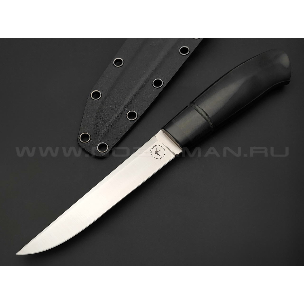 Апус нож Baikal XL сталь K110, рукоять черная микарта
