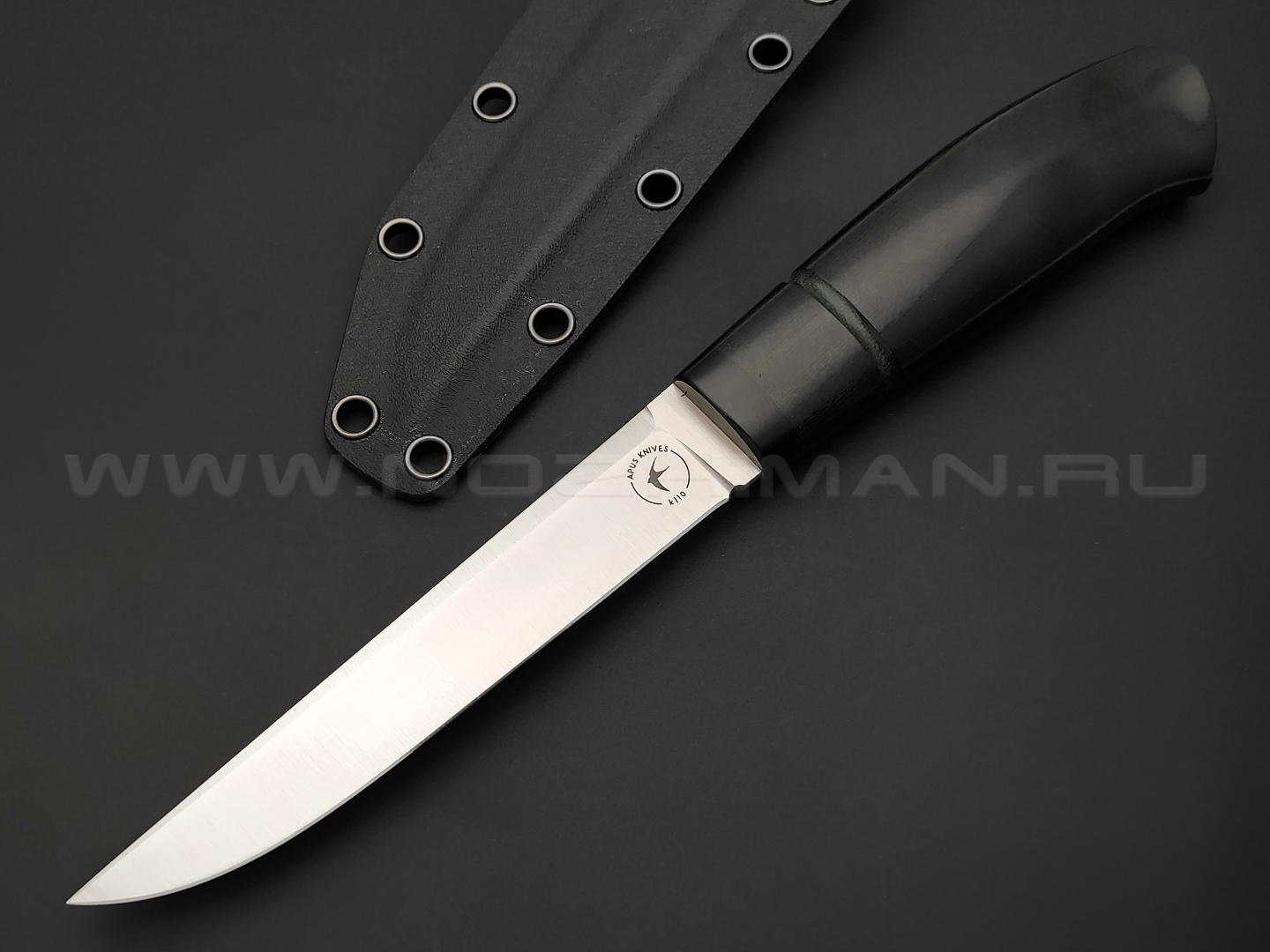 Apus Knives нож Baikal XL сталь K110, рукоять черная микарта
