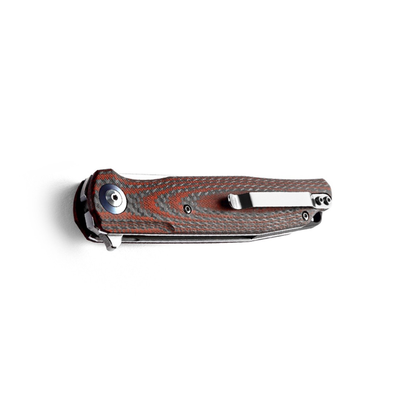 Нож Bestech Ascot BG19F сталь D2, рукоять Carbon fiber, G10 red