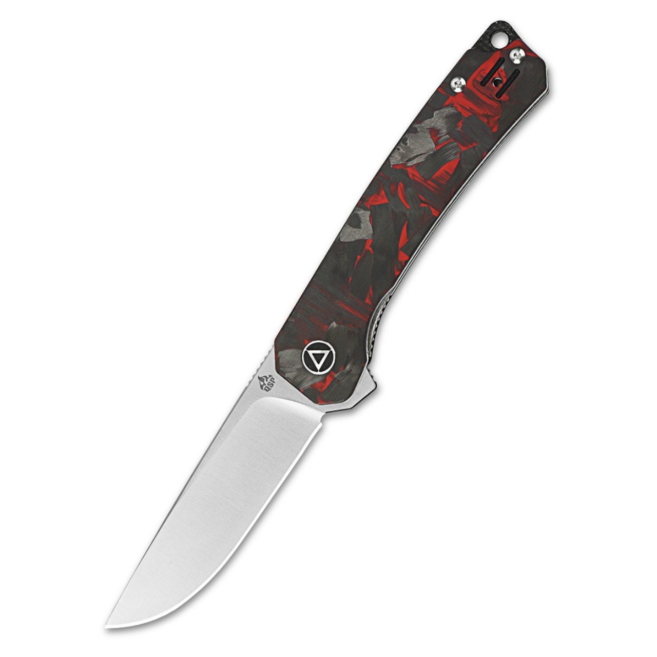 Нож QSP Osprey QS139-F1 сталь 14C28N, рукоять Carbon fiber Red