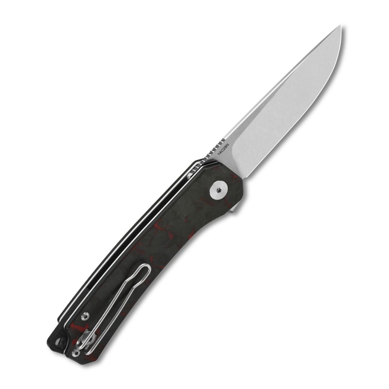 Нож QSP Osprey QS139-F1 сталь 14C28N, рукоять Carbon fiber Red
