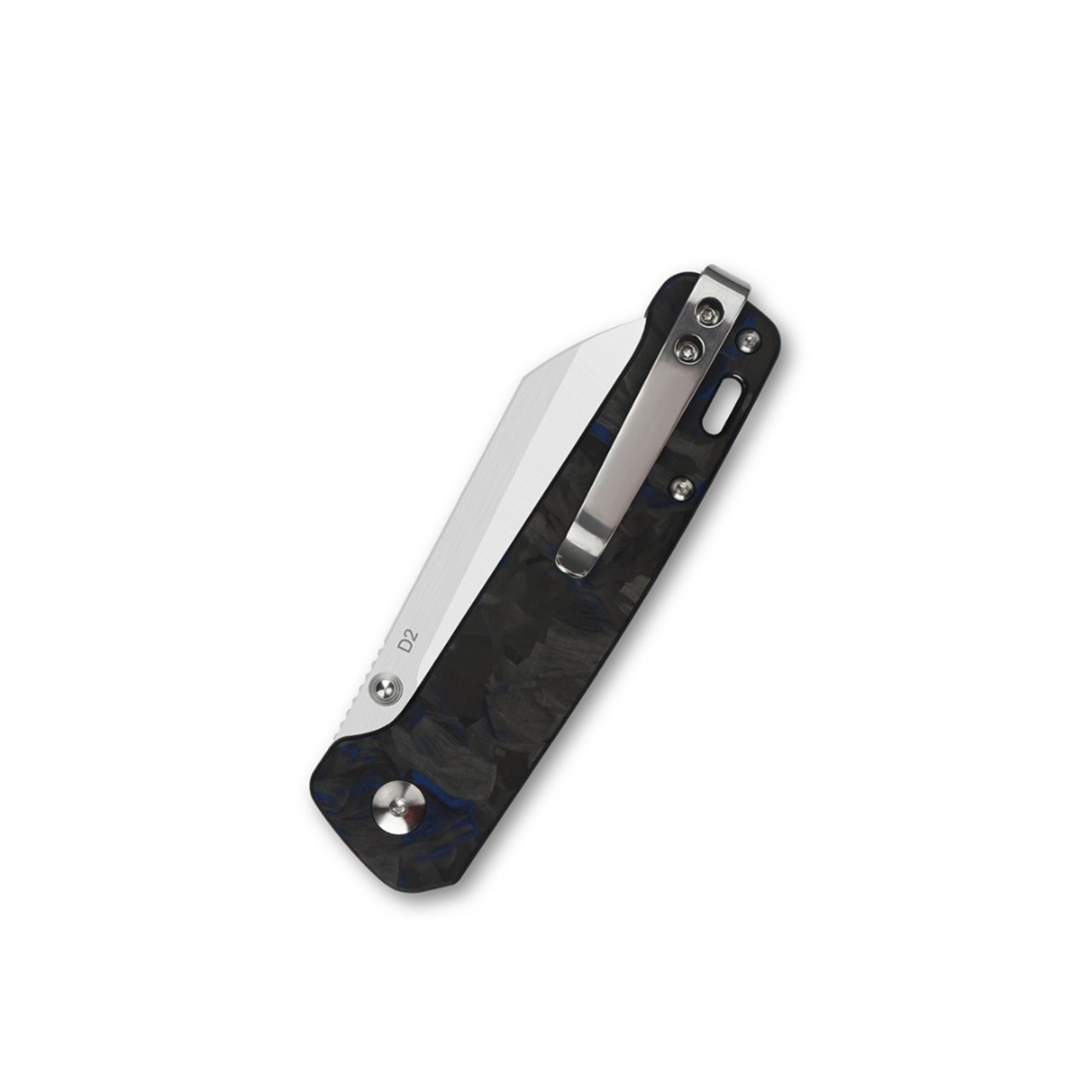 Нож QSP Penguin QS130-TBL сталь D2, рукоять Carbon fiber Blue