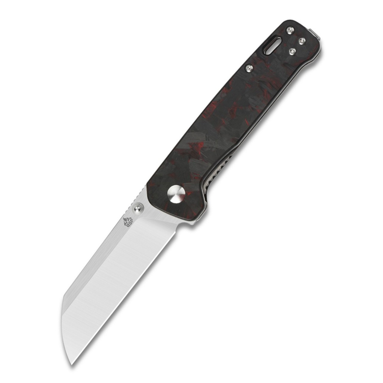 Нож QSP Penguin QS130-TRD сталь D2, рукоять Carbon fiber Red