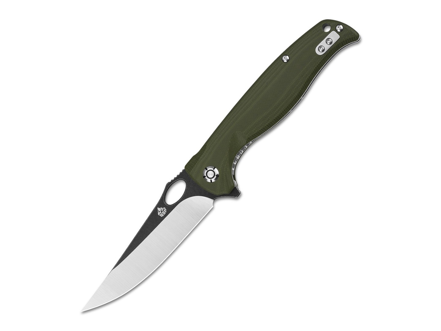 Нож QSP Gavial QS126-B сталь D2, рукоять G10 Green