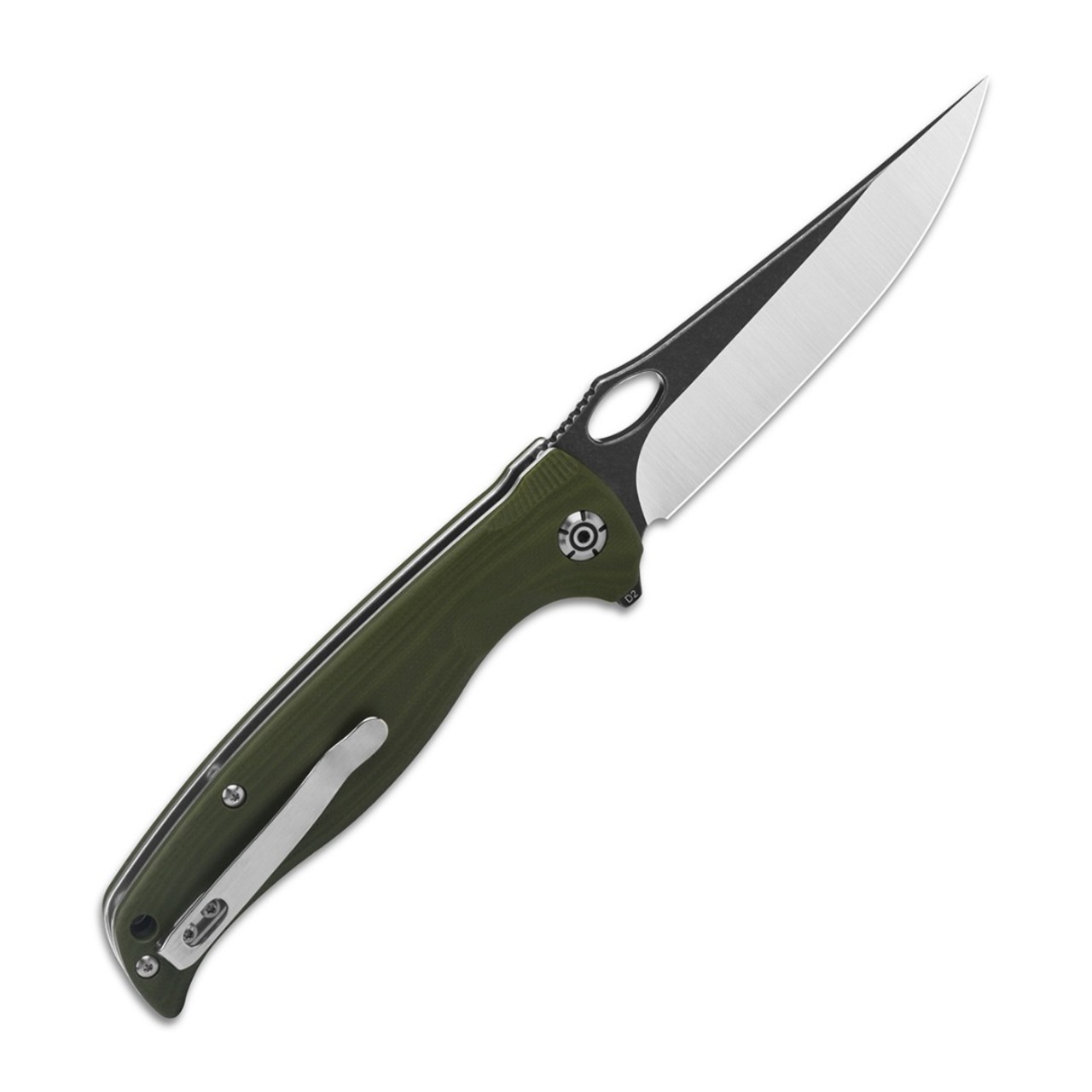 Нож QSP Gavial QS126-B сталь D2, рукоять G10 Green