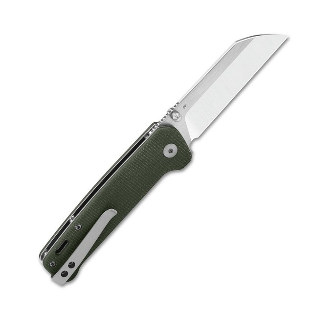 Нож QSP Penguin QS130-C сталь D2, рукоять Микарта зелёная