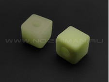 Glow Customs бусина Кубик из люминофора (зеленая)