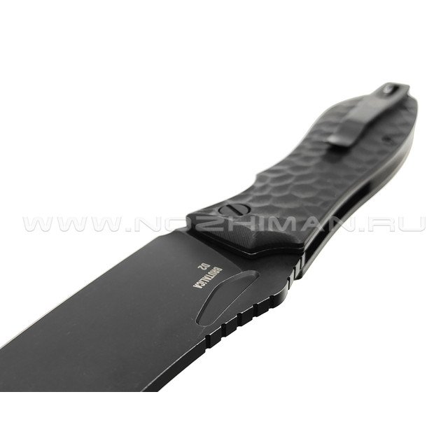 Brutalica нож Ponomar Folder, сталь D2 блэквош, рукоять G10 black