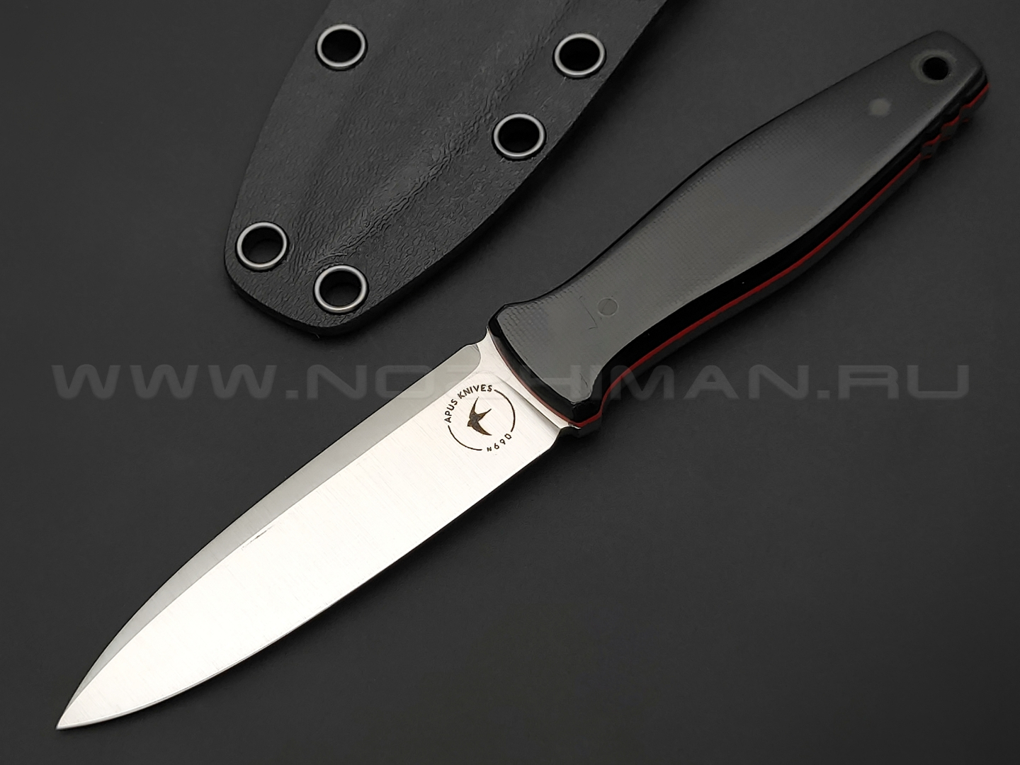 Apus Knives нож Jiger mini сталь N690, рукоять G10 black
