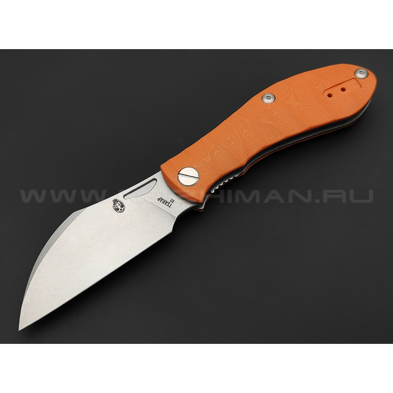 Нож Brutalica Tsarap, сталь D2, рукоять G10 orange