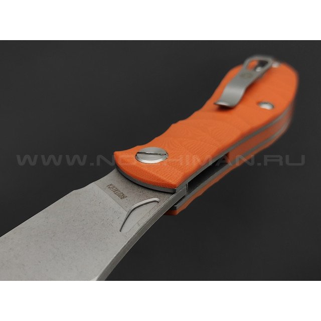 Нож Brutalica Tsarap, сталь D2, рукоять G10 orange