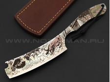 Brutalica нож-бритва Wall Street сталь Aus-8 рукоять сталь