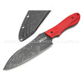 Brutalica нож Пономарь сталь X105 блэквош рукоять G10 red