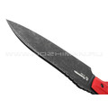 Brutalica нож Пономарь сталь X105 блэквош рукоять G10 red