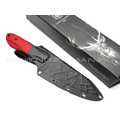 Brutalica нож Пономарь сталь X105 блэквош рукоять G10 red