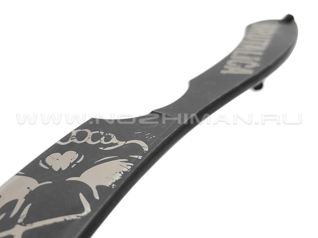 Brutalica нож-бритва Dark Razor сталь Aus-8 рукоять сталь