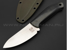 ZH Knives нож Ctrl+Z сталь N690 satin, рукоять Micarta black, G10 green