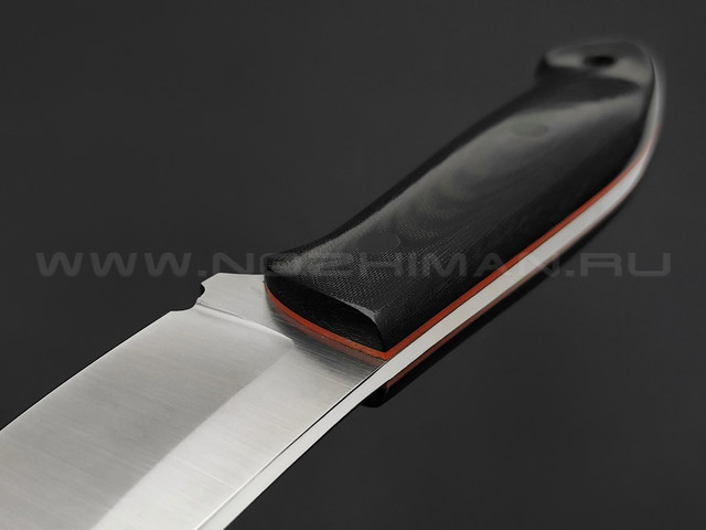 ZH Knives нож Ctrl+Z сталь N690 satin, рукоять Micarta black, G10 orange