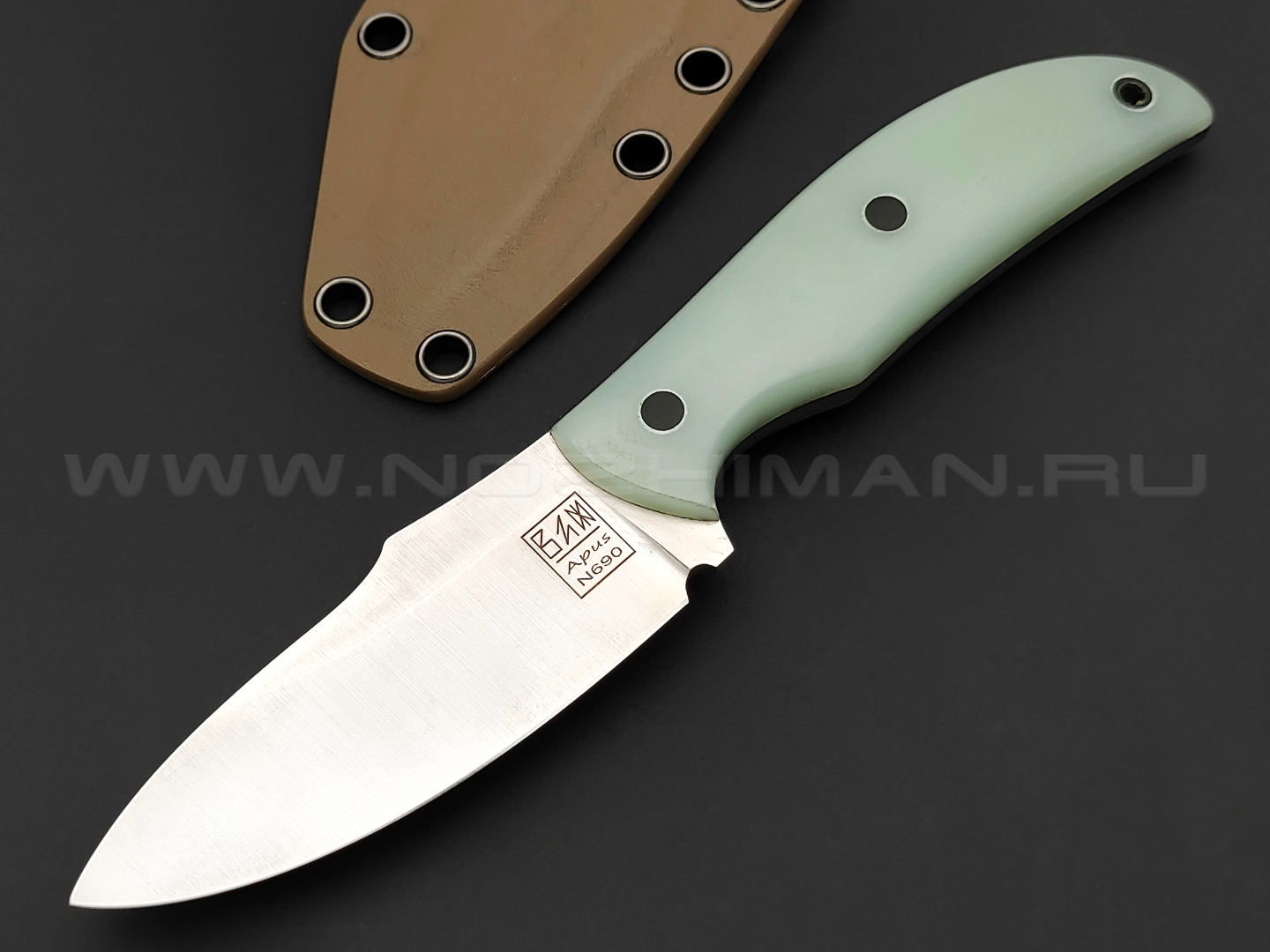 ZH Knives нож Palmistry сталь N690 satin, рукоять G10 jade