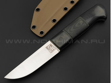 ZH Knives нож Septima mini сталь N690 satin, рукоять Micarta black