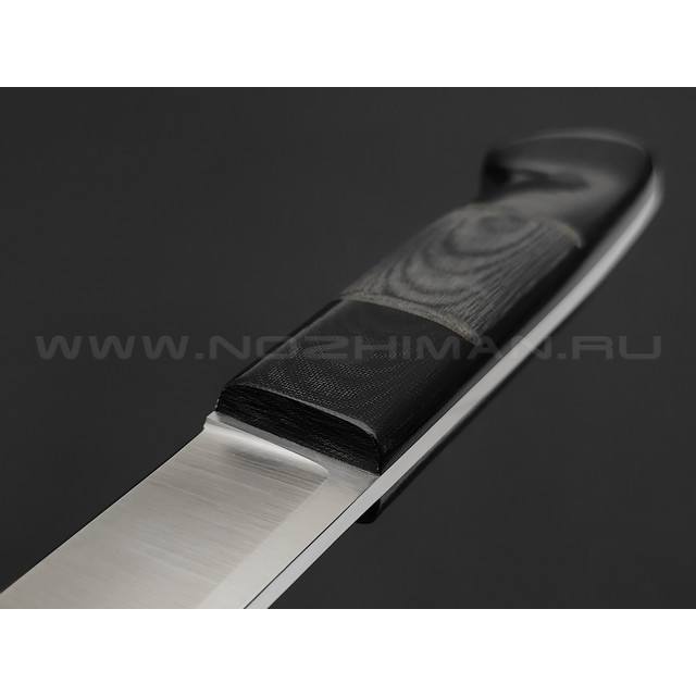 ZH Knives нож Septima mini сталь N690 satin, рукоять Micarta black