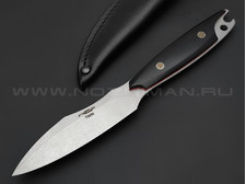 N.C.Custom нож Twin сталь Niolox stonewash, рукоять G10 black