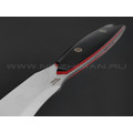 N.C.Custom нож Twin сталь Niolox стоунвош, рукоять G10 black