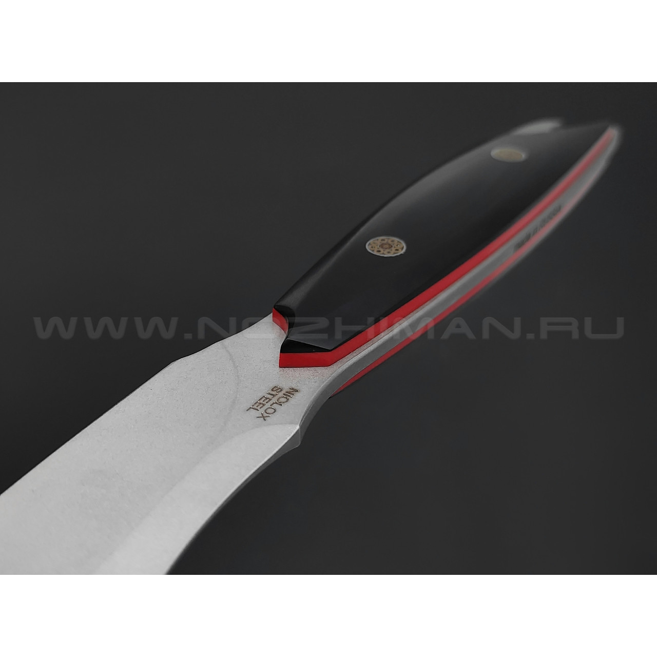 N.C.Custom нож Twin сталь Niolox стоунвош, рукоять G10 black