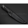 N.C.Custom нож Twin сталь Niolox стоунвош, рукоять G10 black