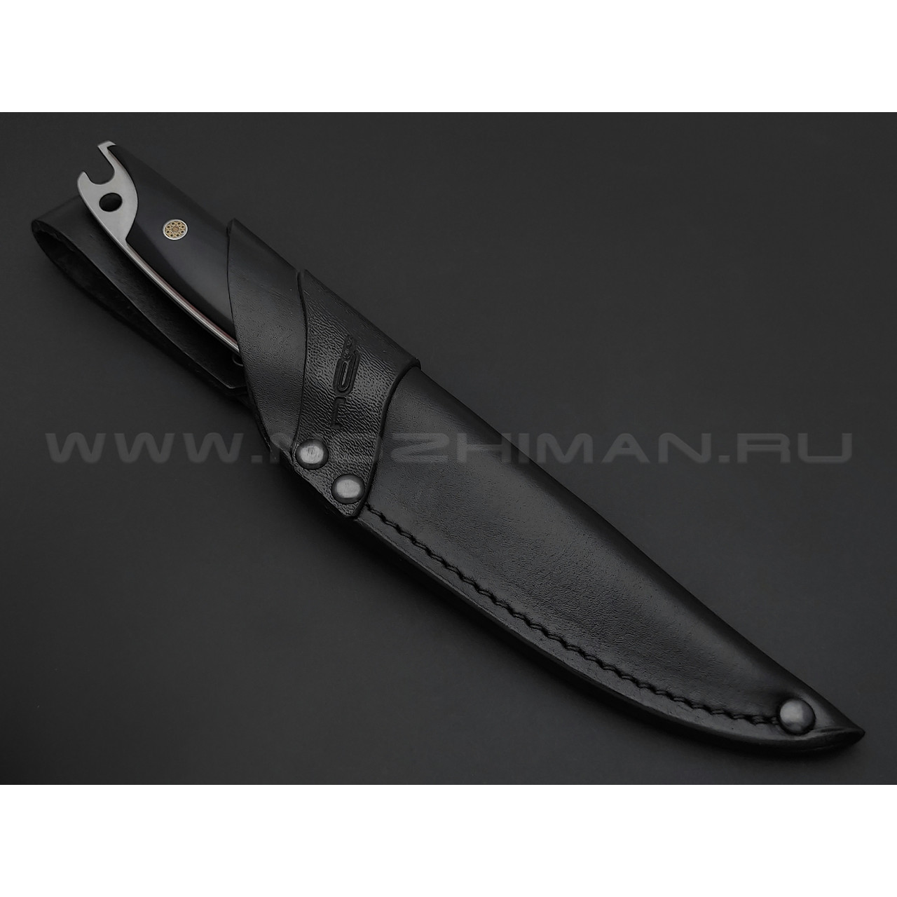 N.C.Custom нож Twin сталь Niolox стоунвош, рукоять G10 black