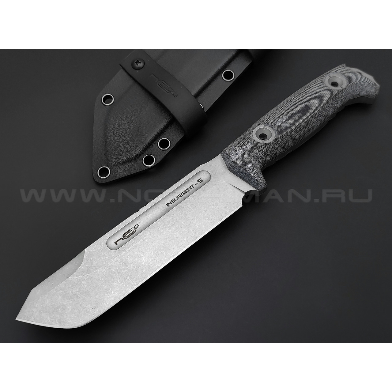 N.C.Custom нож Insurgent-S сталь D2, рукоять микарта