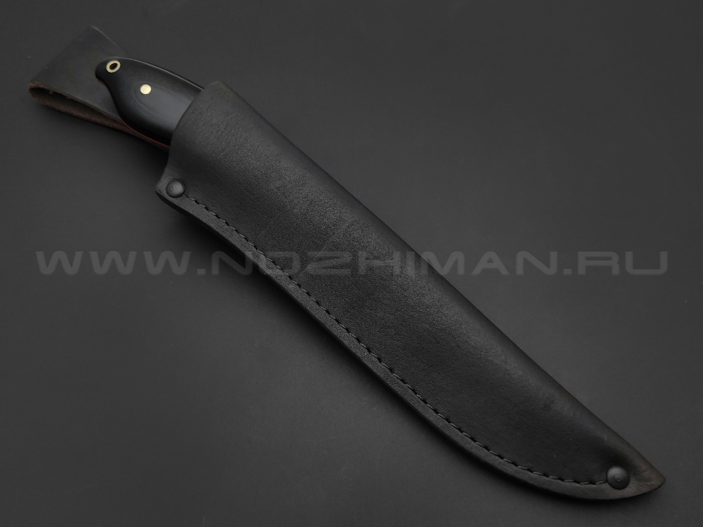 Нож Лис сталь N690 сатин, рукоять G10 black (Наследие)